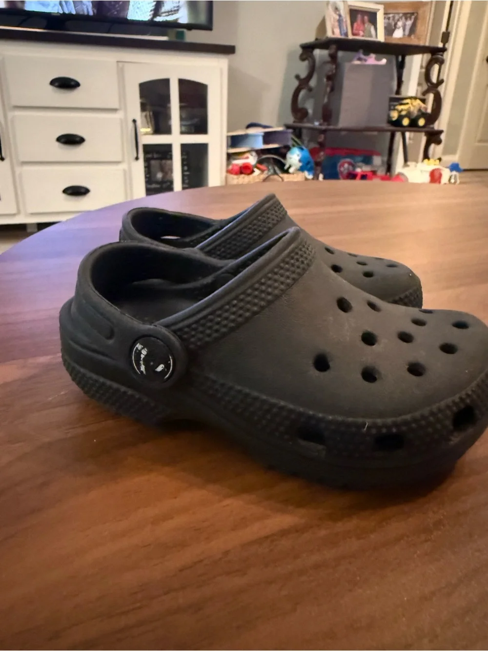 CROCS Kids Black Classic Clog Sandals
